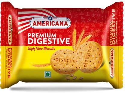 Americana Premium Digestive Biscuits 200g|Pack of 6|1200 Grams Digestive Biscuit