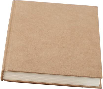 INNAXA Hardbound Brown Diary, Blank Notebooks, A5 (6 x 8") Blank Page Notebook, Hardcover Sketchbook Journal Unlined, 120gsm Thick Paper, 76 Sheets/152 Pages Per Book, Sketching, Writing, Journal Refills for Students/Office/School Supplies A5 Notebook Blank 152 Pages