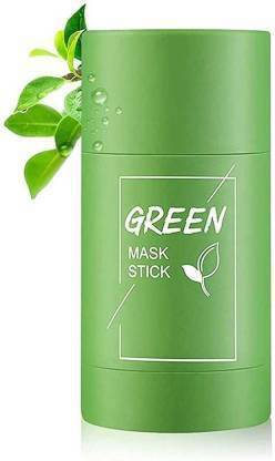 sunesa TUZ Original Green Tea Purifying Clay Stick Mask Oil Control Anti-Acne Eggplant Solid Fine,Portable Cleansing Mask Mud Apply Mask,Green Tea Facial Detox Mud Mask (Green Tea)