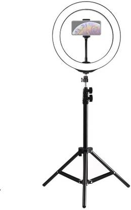 Setster Remote Dimmable 3-Modes LED Ring Light with Tabletop Stand with Ball-Head for Making up YouTube Videos Ring Flash