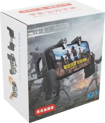 Huayue ™ K21 Game Pad For PUBG And Call Of Duty Mobile Games Controller Smartphone With Joystick L1R1 Sharpshooter Metal Trigger Fire Button  Gaming Accessory Kit