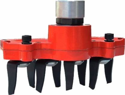 Balwaan Tiller Attachment for Brush Cutter Vertical Type Weeder/Weeding in Fruits and Vegetables/Remove Unwanted Weeds/Suitable for All Type of Brush Cutter Fuel Grass Trimmer