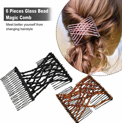 STUTAKRITI MAGIC COMB AND BUN MAKER BLACK COLOUR
