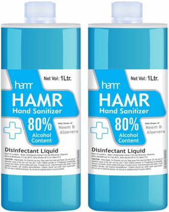HAMR HAND SANITIZER SPRAY REFILL 1 LITER X 2 (2 LTR) (2000 ML) (2 LITRE) (2 LITER) 80% ALCOHOL Hand Sanitizer Bottle + Refill