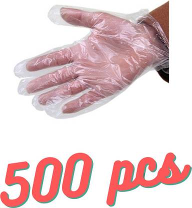 kodenipr 500 Pcs Disposable Clear Plastic Gloves Disposable Polyethylene Gloves Clear Vinyl Gloves Plastic Latex Free - One Size Fits Most | Food Handling BPA Free ComfortFlex Clear Polyethylene Gloves Wet and Dry Disposable Gloves Polyisoprene Examination Gloves Polyisoprene Examination Gloves