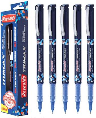 Reynolds Reynolds Trimax Liquid Gel Pens | Needle Point (0.5mm) | Blue Ink | 5 Count Gel Pen