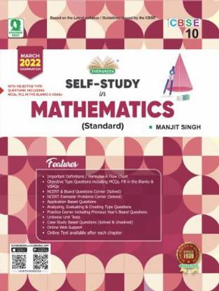 Evergreen CBSE Self-Study In Mathematics (Standard) Class 10th For 2022 Exam