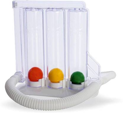 OSR Traders Incentive Spirometer TRIFLOW Deep Breathing Lung Exerciser inhaled lung Volume respiratory exerciser Respiratory Exerciser