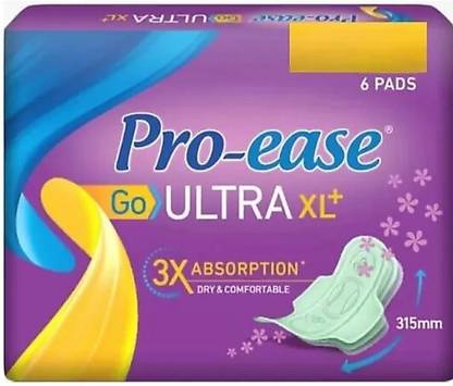Pro-ease Pro Ease Go Ultra XL+6 Sanitary Pad Sanitary Pad