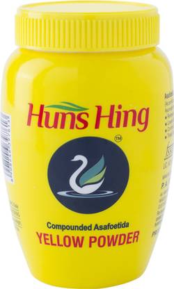 HUNS Yellow Powder Hing 250gm | Hotel Special Hing | Gathiya/Farshan Special Hing | Asafoetida