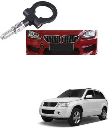 PRTEK Universal Replacement for Japanese Car 1.88 inches Billet Aluminum Front/Rear Trailer Tow Hook Ring Kit Compatible With Grand Vitara Front Mount Towing Hook
