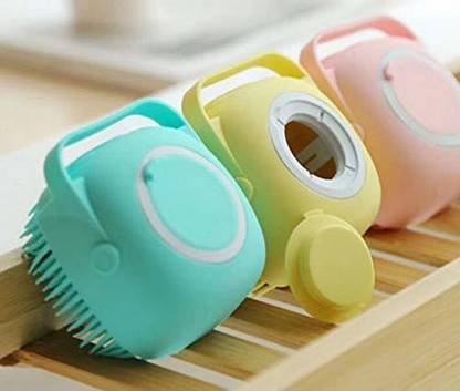 aalexa hjp Handle Double Sided Bath Scrubber, Body Brush Mesh Sponge