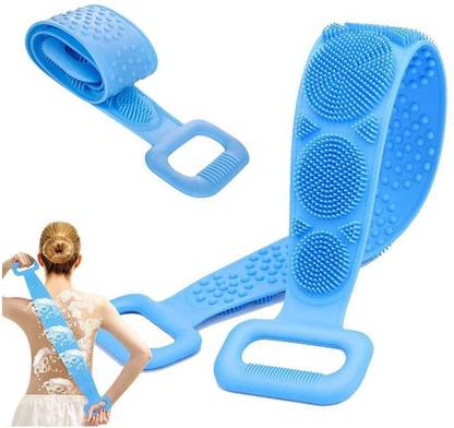 Rishika Body Back Scrubber Bath Brush Washer For Dead Skin Removal Mens Womens Double Side Brush Belt For Shower Exfoliating Belt, Easy to Clean, Lathers Well