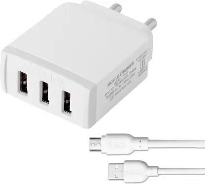 ERD 5 W 3 A Wall Charger for Mobile with Detachable Cable