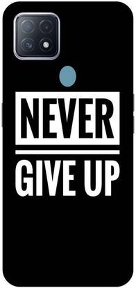 Zaplab Back Cover for Oppo A15, CPH2185, Never Give up Image Printed Back Cover