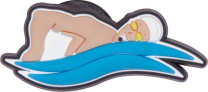 Crocs Competitive Swimmer Shoe Charm Plastic Shoe Charm