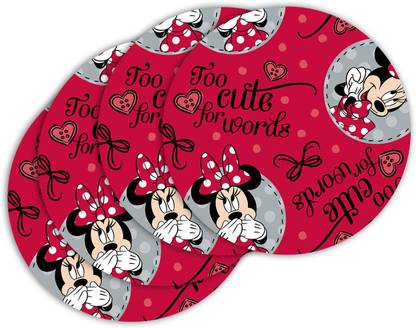 Ashvah Round Medium Density Fibreboard Coaster Set