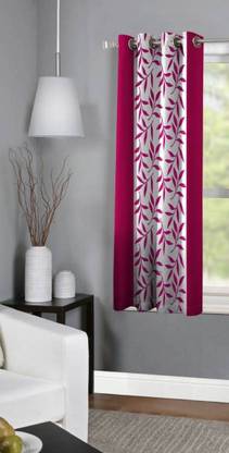Panipat Textile Hub 150 cm (5 ft) Polyester Semi Transparent Window Curtain Single Curtain