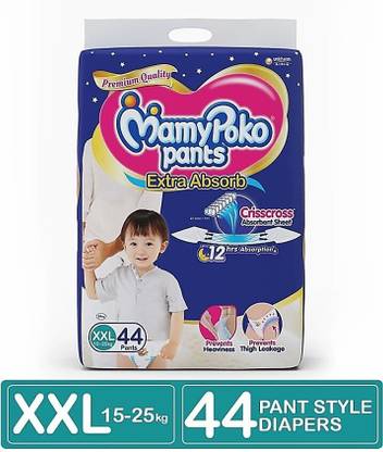 MamyPoko Pants Extra Absorb Diapers XXL ( 44 pieces ) - XXL pants - XXL