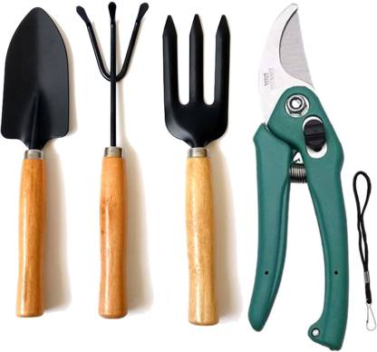TruTool Garden Tools Combo of Garden Pruner, Garden Scissor Cutter Garden Tool Kit