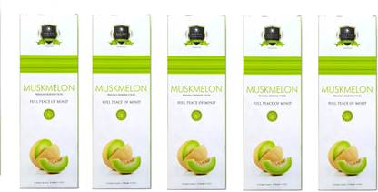 ALAUKIK Solitaire Muskmelon Incense Sticks Box Pack of 5 (90 gm x 5=450 gm) Muskmelon
