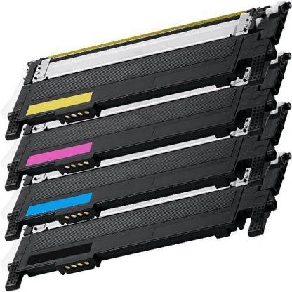 Vitsa CLT-M407S Toner Cartridge Compatible with Samsung CLP 320 / 320n / 321n / 325 / 325n / 325w / 326 / 326w / CLX-3180 / 3185 / 3185fw / 3185fn / 3185n / 3185w / 3186 / 3186n / 3186fn / CLP-310 / 310n / 310k / 310nk / 315 / 315w / 315k / CLX-3170n / 3170fn / 3175 / 3175n / 3175fn / 3175fw Printers Black + Tri Color Combo Pack Ink Toner