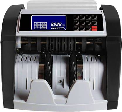 Drop2Kart Cash Counter - UV/MG/MT/IR Image Sensors, Dual Display + Dual Motor, Counts All Indian Currency with After Sales Service Support Note Counting Machine