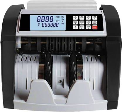 Drop2Kart Bill Counter - Counts All INR Currency, Multi FakeBill Detection (UV/MG/MT/IR), Dual Display - LCD+LED, After Sales Service Support Note Counting Machine