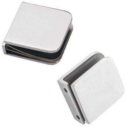 max deals Glass Connector (OGC- 1), U-Type, 304 Grade Steel Chrome Finish for toughened Glass, Suitable for 8 mm - 12 mm Glass Pack of 2 Pcs Connector Patch Fitting