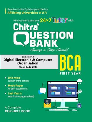 Chitra Question Bank For BCA - Digital Electronics & Computer Organisation (204) - Semester 2