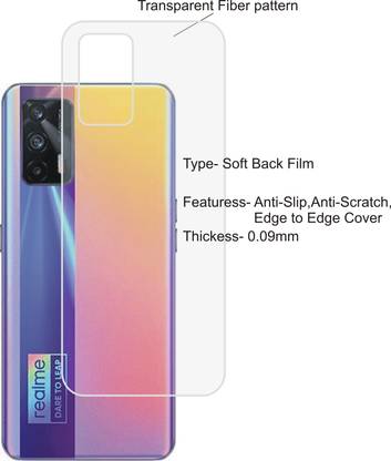 DESIBUZZ Back Screen Guard for realme X7 Max
