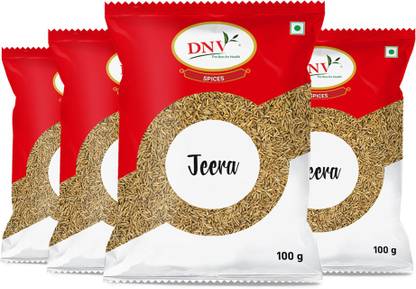 DNV Whole Jeera Cumin Seeds 100gm, Pack of 4