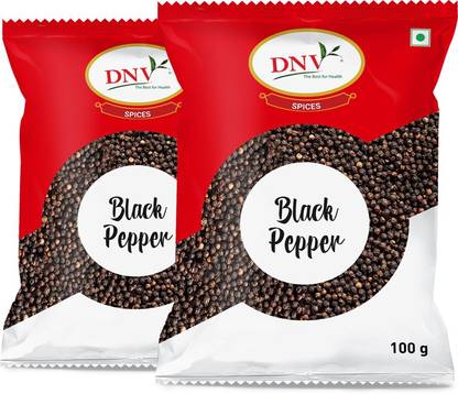 DNV Natural Black Pepper Whole Kali Mirch 100gm, Pack of 2