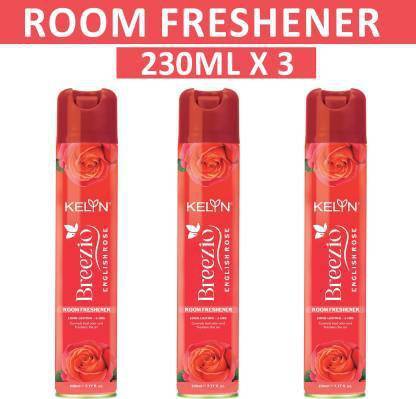 Kelin ROSE Spray ENGLISH ROSE ROOM FRESHNER PACK OF 3