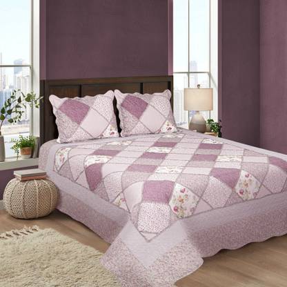 Grapes The Linen Cotton Double Bed Cover