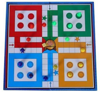 Shree Store 2 in 1 Large Square Ludo Board Game Snakes n Ladder Board Strategy & War Board Game
