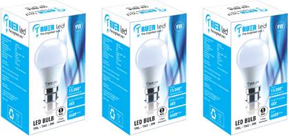 Truer LED 9 W Basic Round B22 LED Bulb
