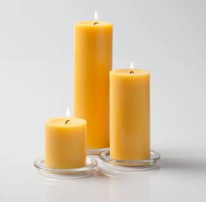SAPI'S Smooth Scented Pillar Candle Pack of 3 with 75 Hours Burn Time Candle