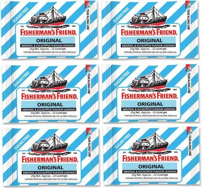 Fisherman's Friend Original Lozenges Mouth Freshener 25g x 6 Original Mint Mouth Freshener