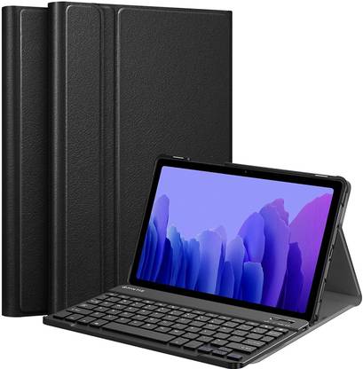 microware Sam-sung Galaxy Tab A7 Keyboard Case [10.4 Inch,SM-T500 T505 T507] Bluetooth Handheld Tablet Keyboard