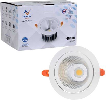 Newow LED 30W COB WHITE CEILING LIGHT ROUND Recessed Ceiling Lamp