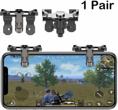 Kingdom ™ 1 Pair Heavy metal Black Metal Body L1 R1 PUBG Mobile Game Controller Trigger | L1 R1 Sensitive Shoot And Aim PUBG Games Call Of Duty And Free Fire Games Triggers/Controller Joystick |Play Smoothly With This Trigger Compatible All Shooting Games  Gaming Accessory Kit