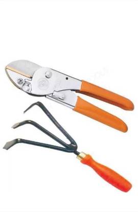 AGT Gardening Tools Set with Cultivator and Cutter Grass Garden Tool Garden Tool Kit