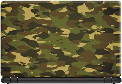 Make Unique Army Background Theme Artwork Laptop Skin LSD503 Vinyl Laptop Skin Compatible for 15.6 inch