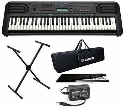YAMAHA PSR-E273 61-Keys Portable Keyboard With Stand, Adapter,Padded Keyboard Bag & Keyboard Dust Cover Combo Pack. Digital Portable Keyboard