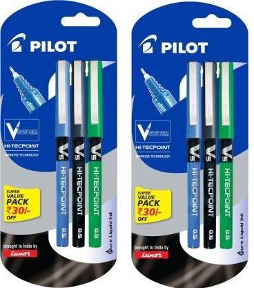 PILOT V5 Liquid Ink Roller Ball Pen