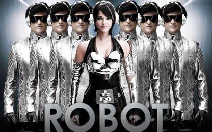 Robot Movie Poster Paper Print