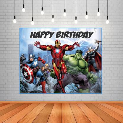 The Party Shoppy Avengers Theme Background Banner Banner