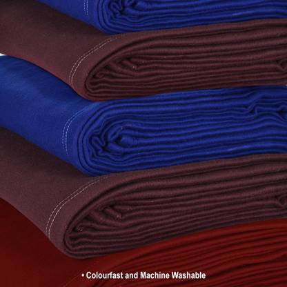 Goyal's Solid Double Fleece Blanket for  Heavy Winter