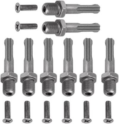 Zorlu SDS Plus to 1/2-Inch Thread Drill Chuck Adapter Round Shank for Impact Driver Pack of 8 Zorlu 01 SDS Plus to 1/2-Inch Thread Drill Chuck Adapter Round Shank for Impact Driver Pack of 8